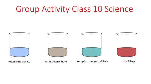 Group activity Chapter 1 Class 10 Science