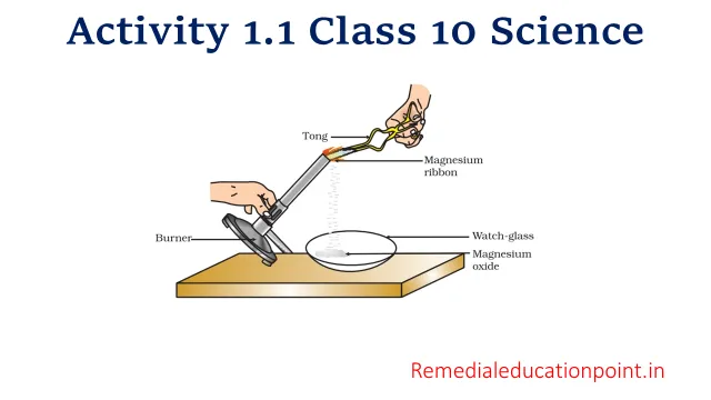 Activity 1.1 Class 10 Science