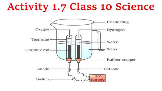 Activity 1.7 Class 10 Science diagram